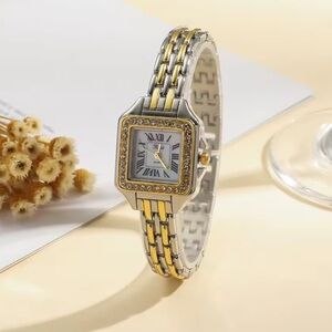 Panthere Classic Square Two Tone Watch